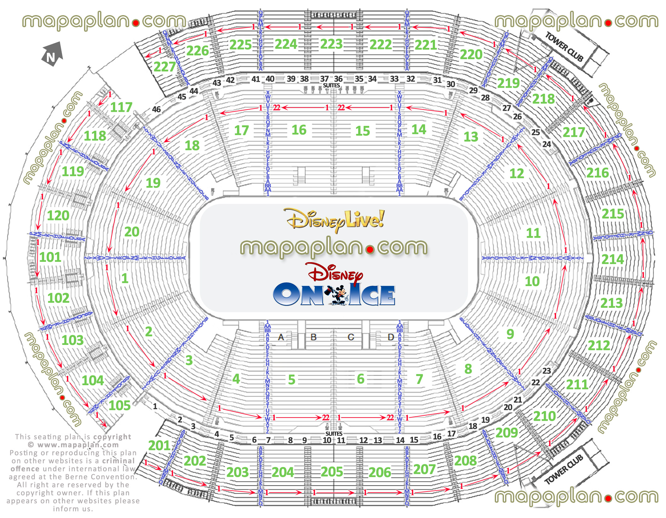 disney ice live las vegas nv usa best seat finder 3d interactive tool precise detailed aisle seat numbering location data plan ice rink event floor level lower bowl concourse upper balcony seating suites loge boxes Las Vegas New T-Mobile Arena MGM-AEG seating chart