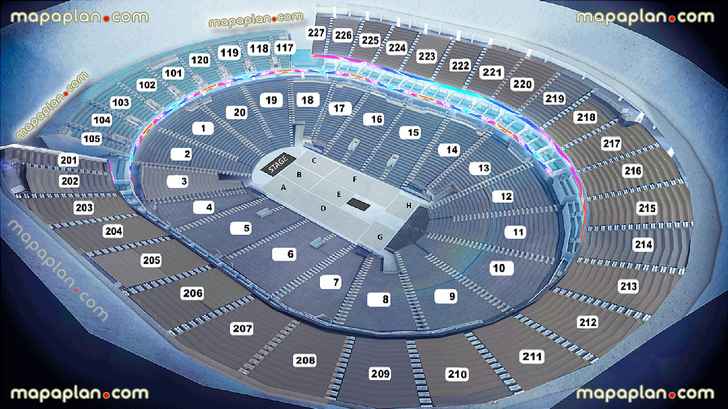 T Mobile Arena Seat Row Numbers