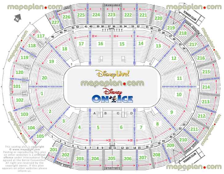 vegas nv usa best seat finder 3d interactive tool precise detailed aisle se...