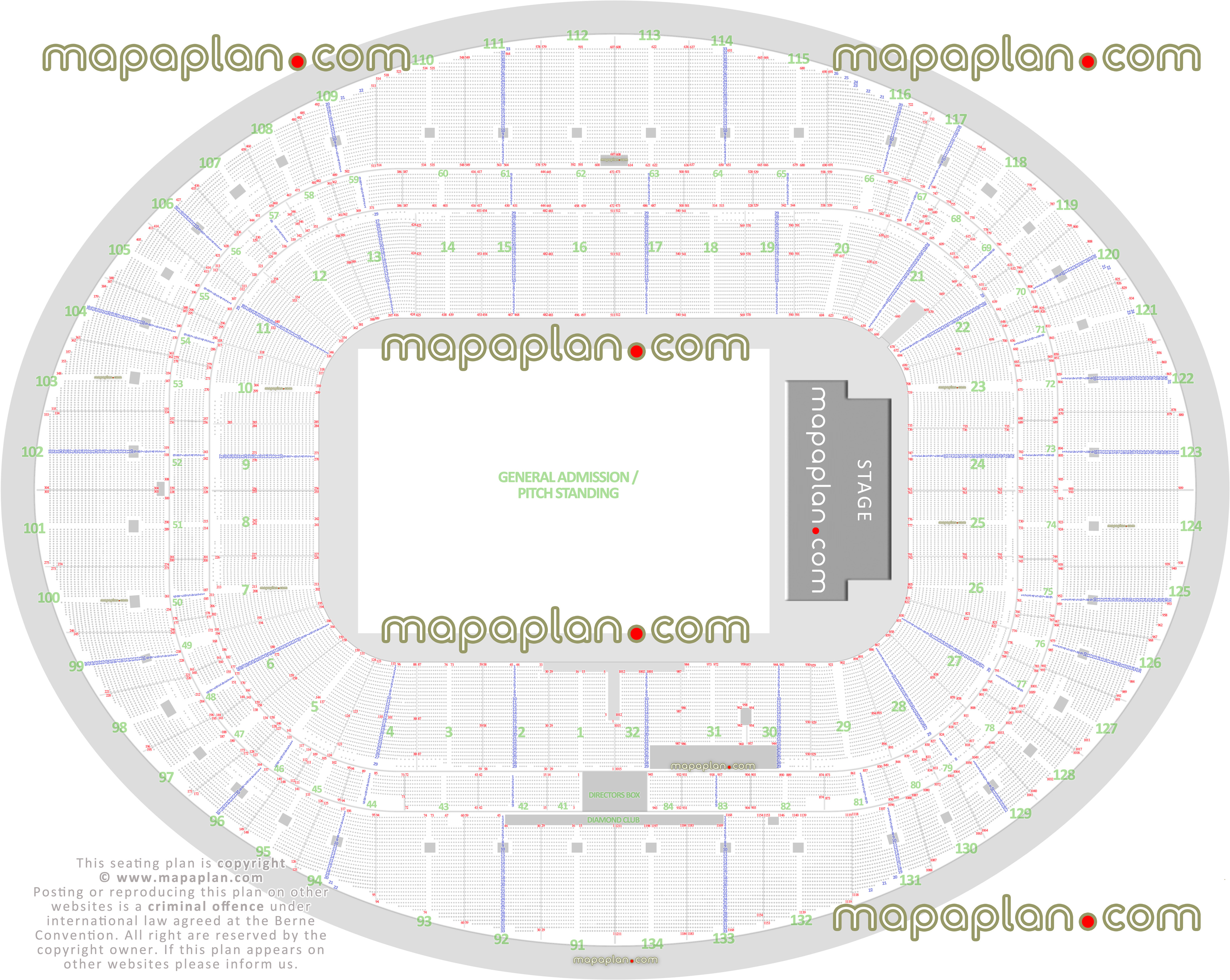 London Arsenal Emirates Stadium seating plan find best seats concert full exact row numbering system seats per row individual find seat locator general admission pitch standing best interactive seat finder tool precise detailed location data