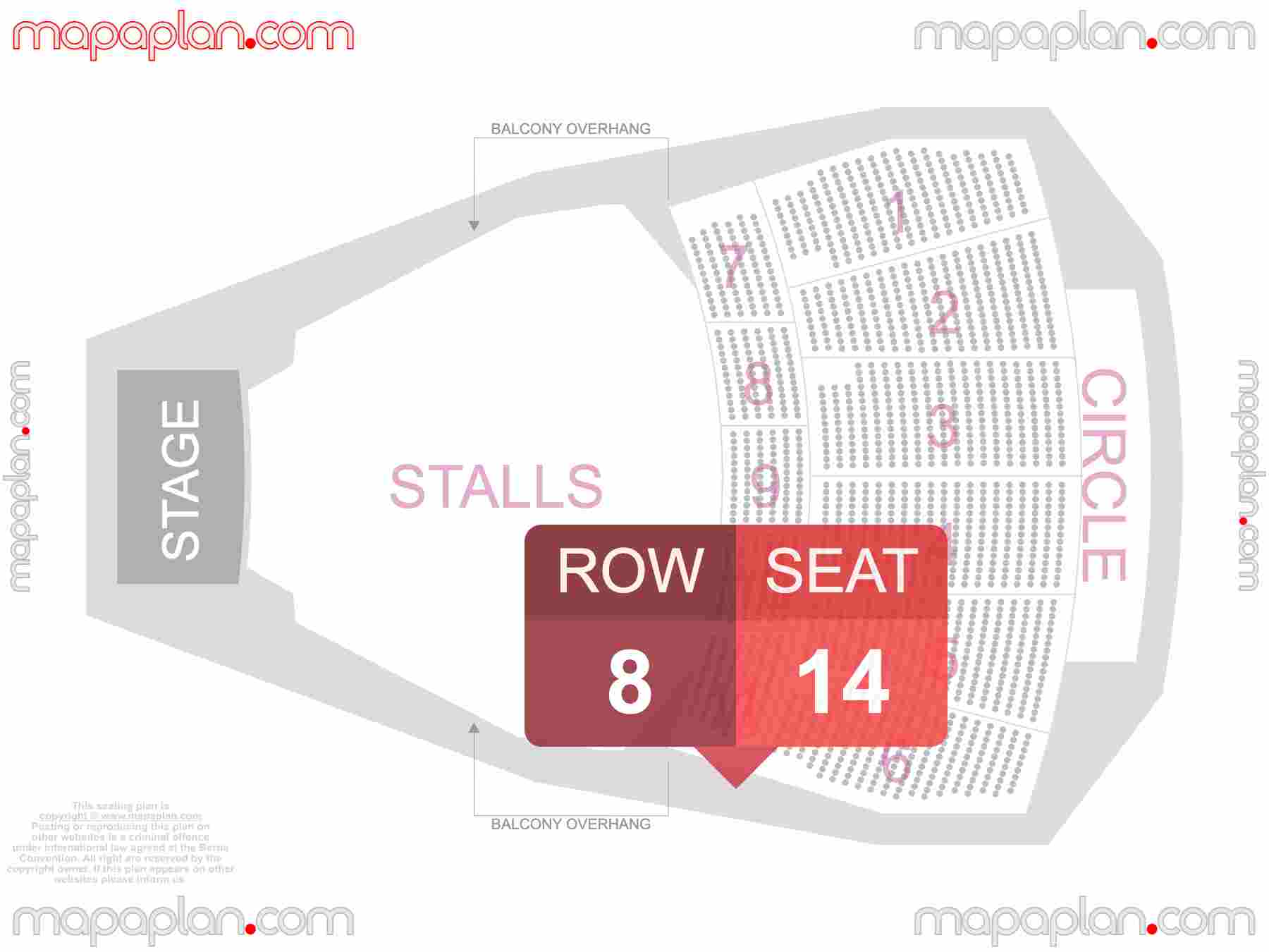 London Hammersmith Eventim Apollo seating plan Concert with floor general admission standing room only inside capacity view arrangement chart - Interactive virtual 3d best seats & rows detailed stadium image configuration layout