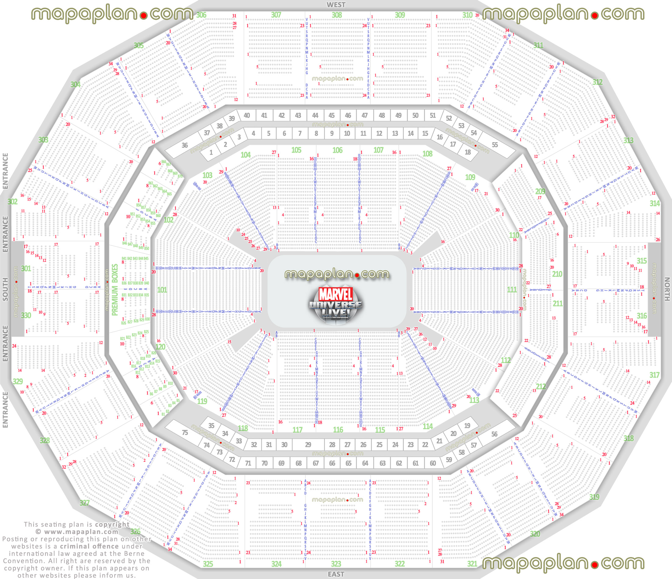 marvel universe live new show interactive best seat selection arrangement review diagram balcony sections 209 210 211 212 301 302 303 304 305 306 307 308 309 310 311 312 313 314 315 Louisville KFC Yum! Center seating chart