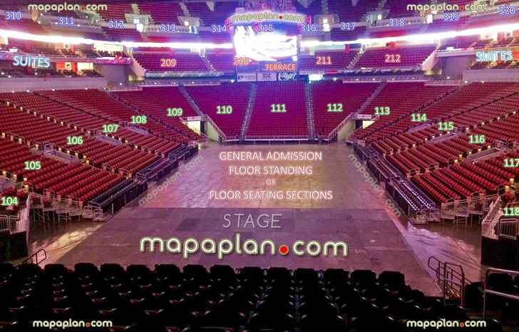 view stage sections rows seats virtual venue 3d interactive inside tour concert interior picture 100 lower 200 terrace 300 upper levels suites general admission standing Louisville KFC Yum! Center seating chart