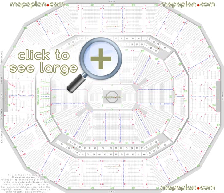 ufc mma fights fully seated setup detailed chart viewer standing room only sro area 1 arena plaza main entrance gate exits map wheelchair disabled handicap accessible seats Louisville KFC Yum! Center seating chart