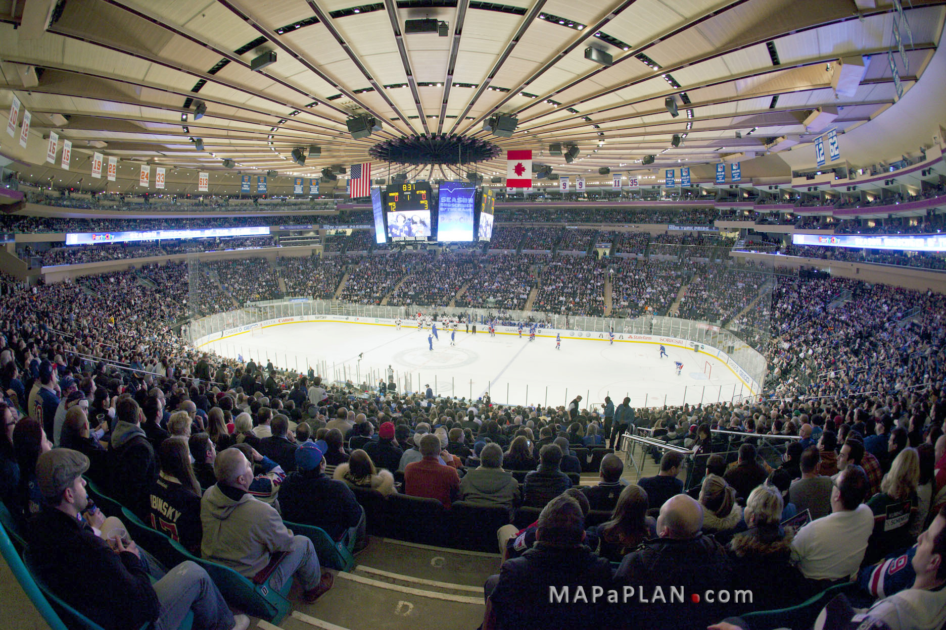 Madison Square Garden seating chart Lexus Madison Suite Level Club Suites big screen view