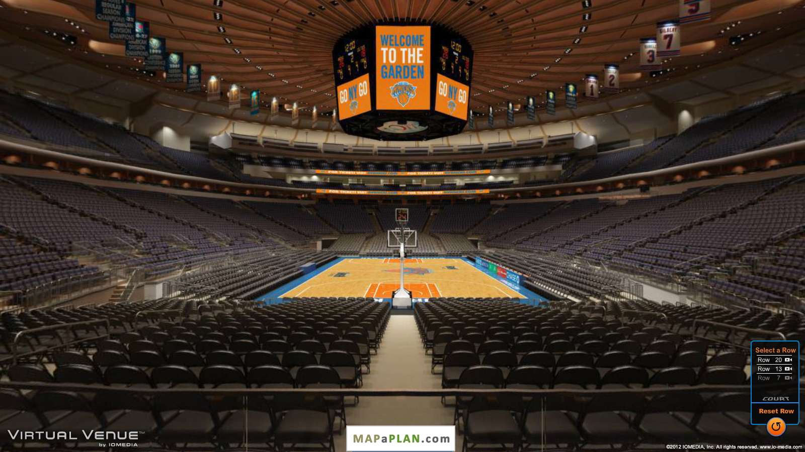 Madison square garden seating chart View from section 102