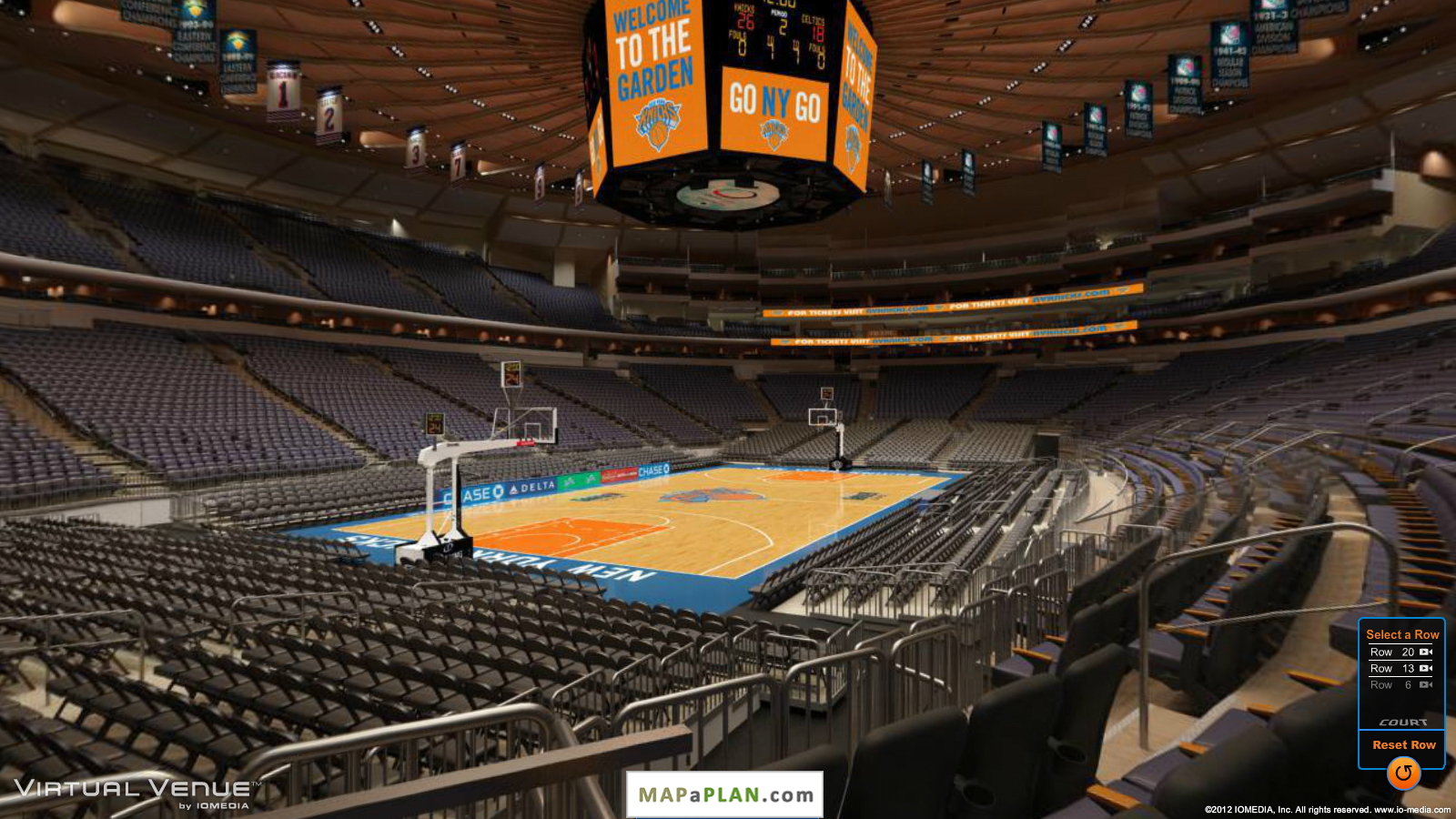Madison square garden seating chart View from section 114
