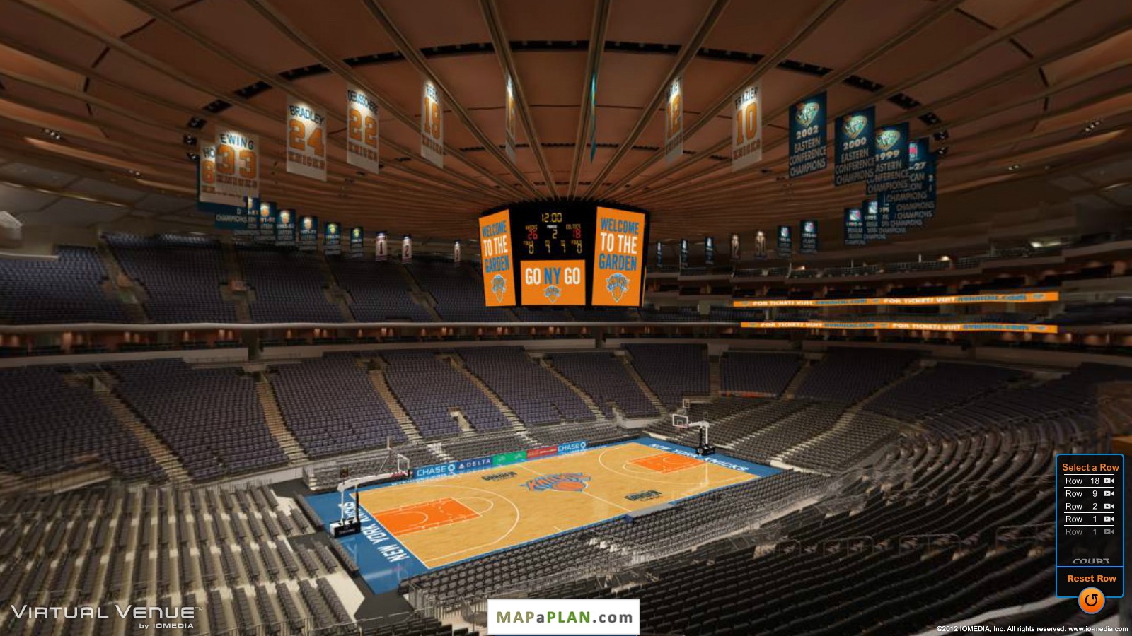 Madison square garden seating chart View from section 222