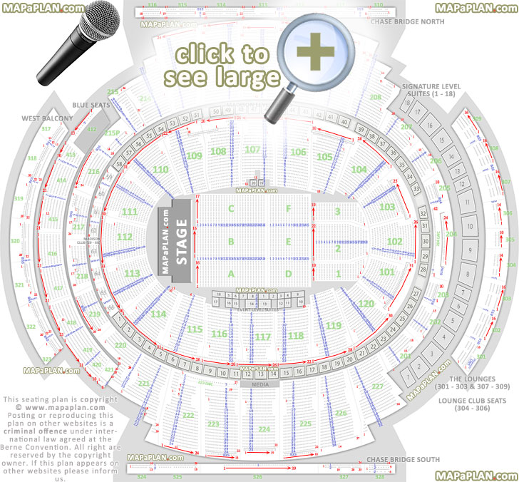 Madison square garden seating chart Concert floor seating