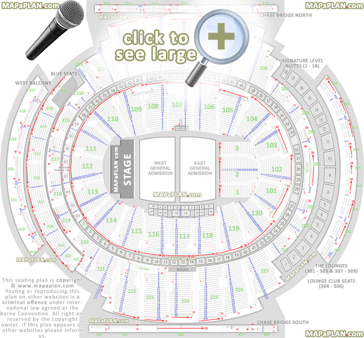 Madison square garden seating chart Concert general admission floor standing