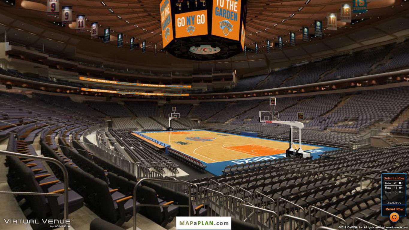 Madison square garden seating chart View from section 110