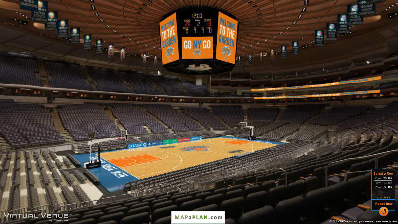 Madison square garden seating chart View from section 115