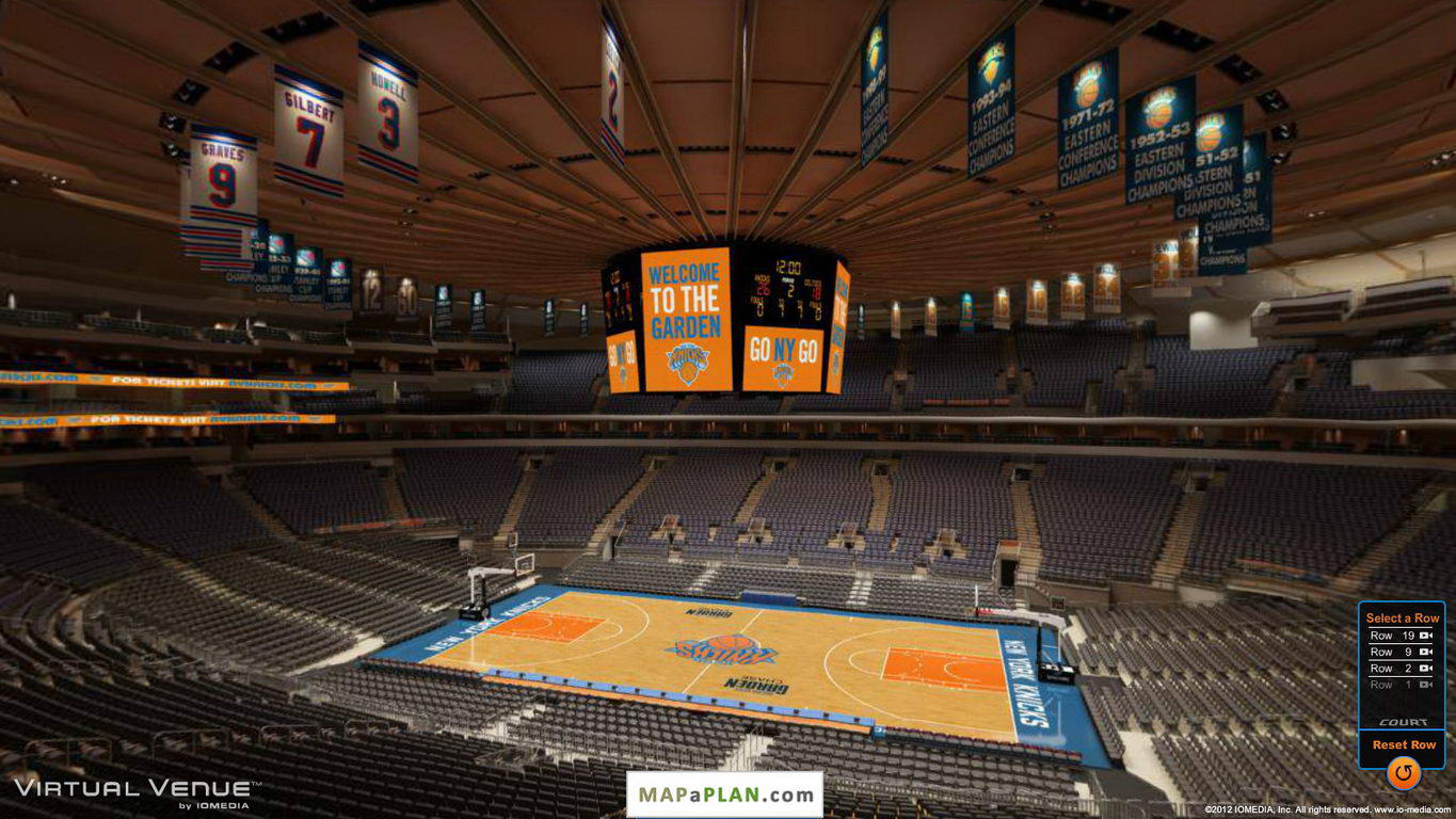 Madison square garden seating chart View from section 212