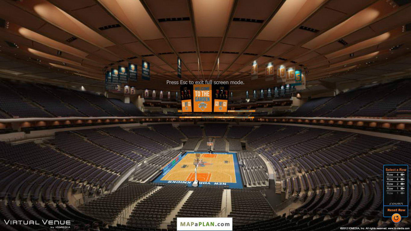 Madison square garden seating chart View from section 218