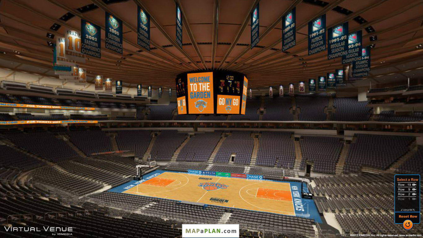 Madison square garden seating chart View from section 225