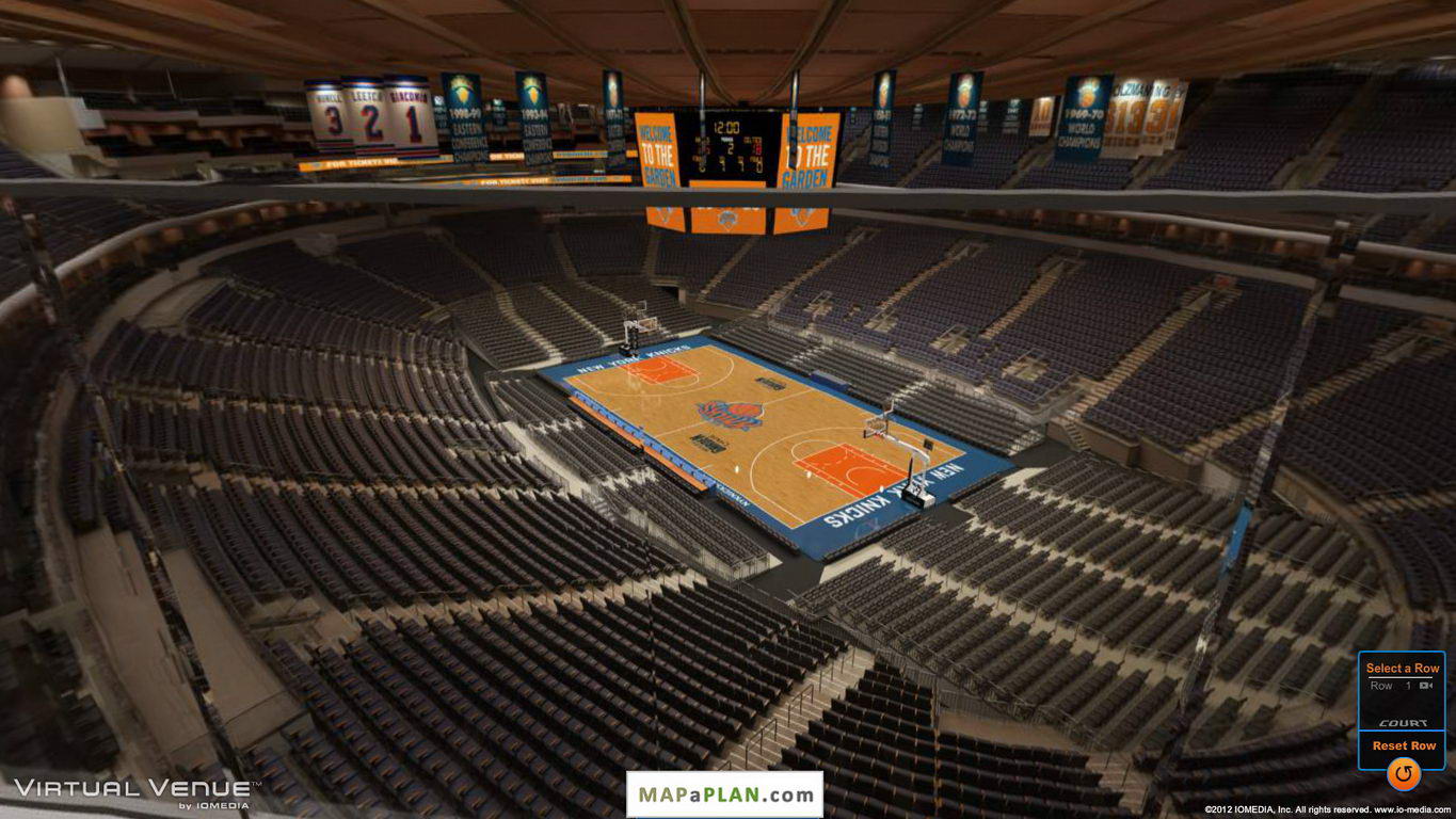 Madison square garden seating chart View from West Balcony section 17