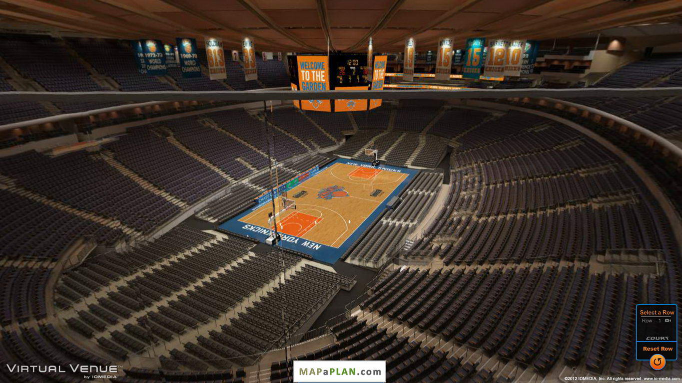 Madison square garden seating chart View from West Balcony section 22
