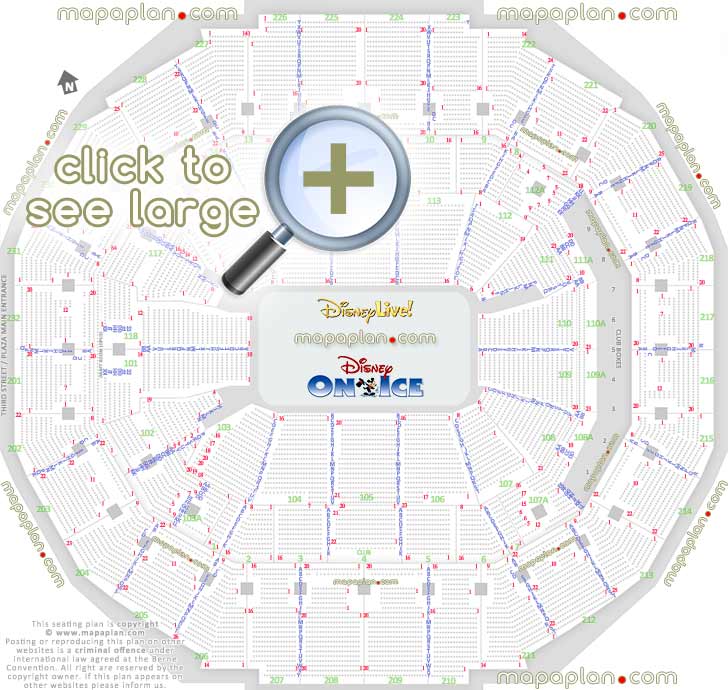 disney live ice memphis usa best seat finder 3d interactive tool precise detailed aisle seat row numbering location data plan ice rink event floor level plaza lower bowl concourse terrace upper balcony Memphis FedExForum seating chart