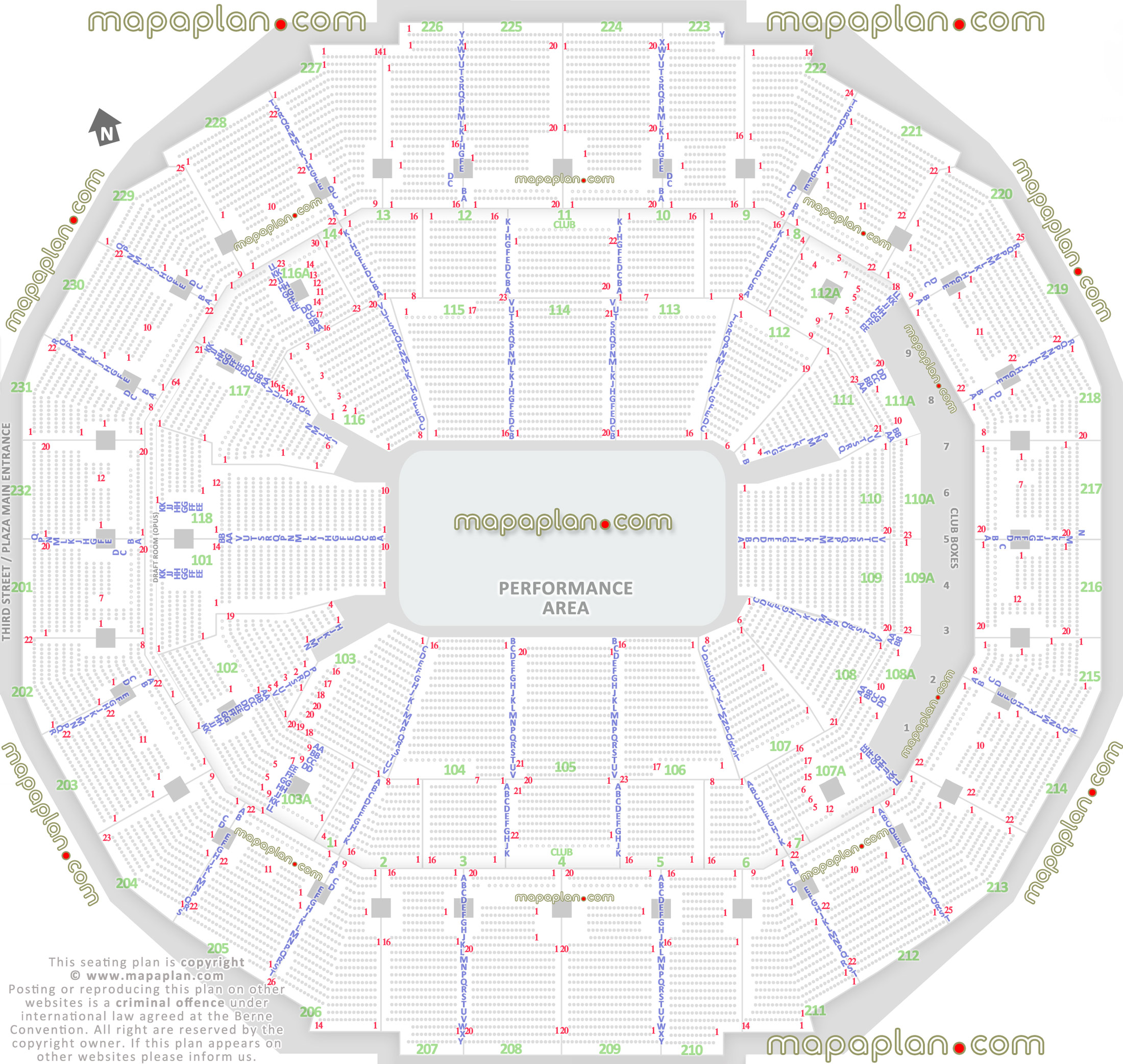 performance area shows half house theater sport events pbr professional bull riders rodeo cirque soleil ringling bros monster truck jam nitro circus arenacross best good bad worst partial obstructed view seats Memphis FedExForum seating chart