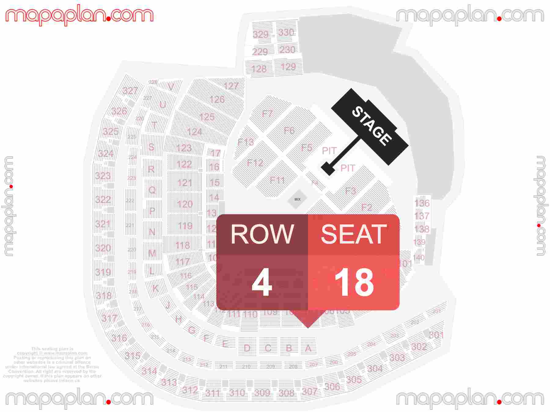 Minneapolis Target Field seating chart Concert & Baseball inside capacity view arrangement plan - Interactive virtual 3d best seats & rows detailed stadium image configuration layout
