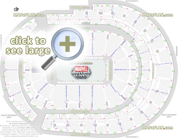 Bridgestone Arena Seat Row Numbers Detailed Seating Chart Nashville Mapaplan Com