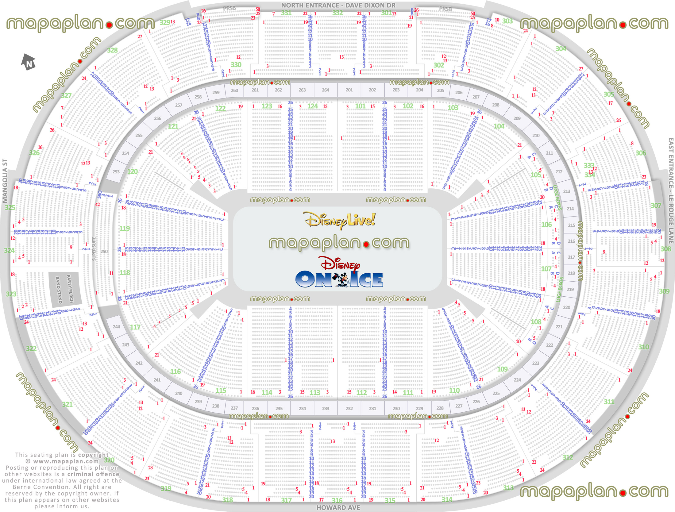 disney ice disney live new orleans la usa best seat finder 3d interactive virtual tool precise detailed aisle seat loge box rows numbering location data plan ice rink event floor level map lower bowl concourse club upper balcony box seating party suites rows 1 2 3 4 5 6 7 8 9 10 11 12 13 14 15 16 17 18 19 20 21 22 23 24 25 26 New Orleans Smoothie King Center arena seating chart