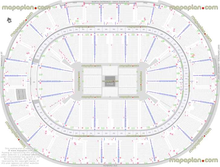 Smoothie King Center Seating Chart