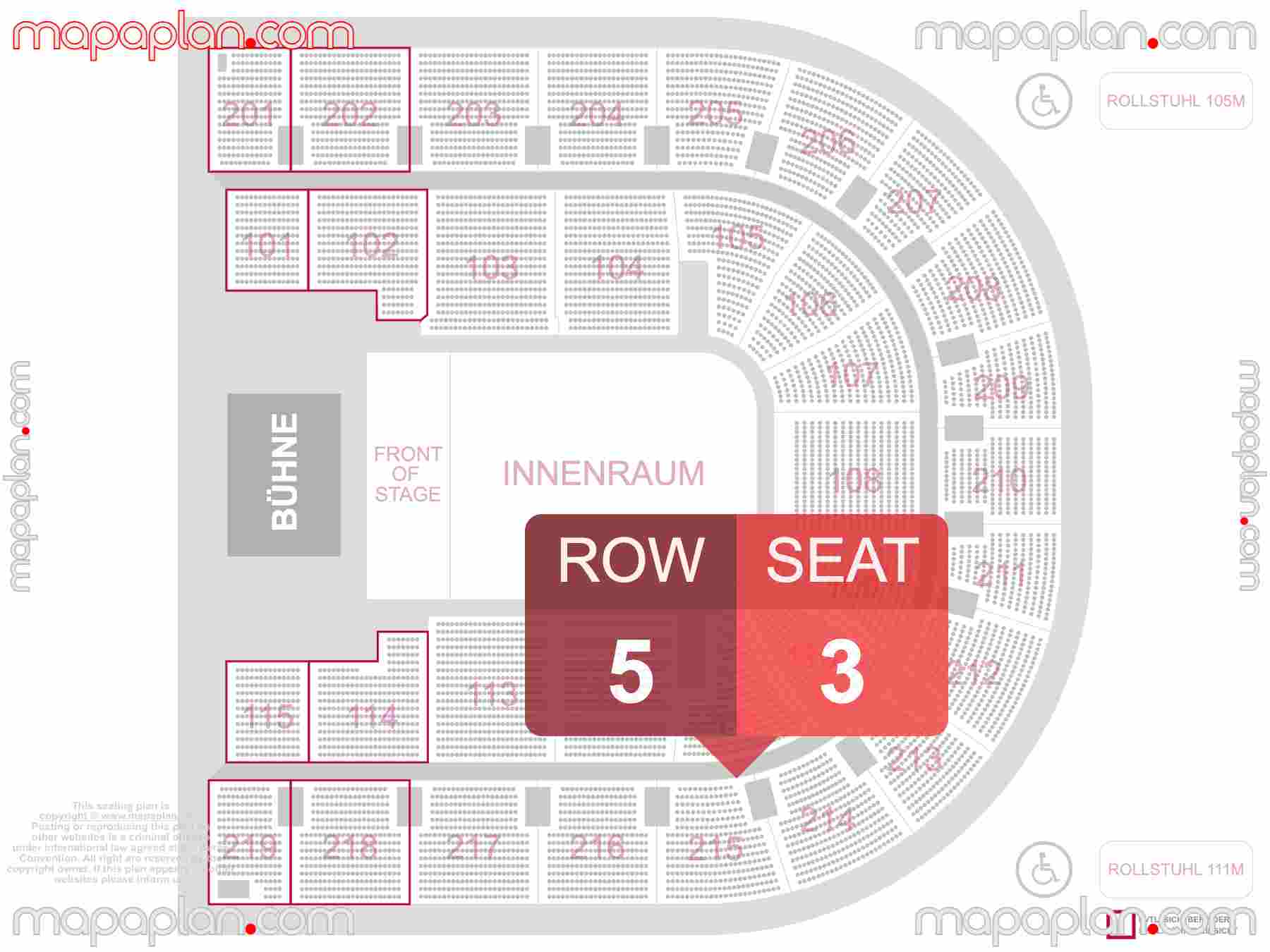 Oberhausen Rudolf Weber Arena seating plan Concert Konzerte Sitzplan mit Stehplätze und Sitzplatz & Reihennummerierung detailed seat numbers and row numbering plan with interactive map map layout