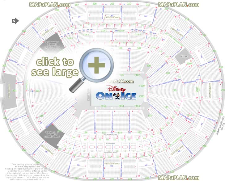 disney ice show arrangement review diagram best partial obstructed view finder precise aisle seat numbering location data Orlando Amway Center seating chart