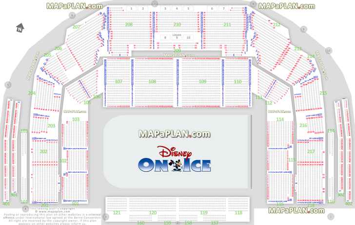 disney ice gode sitteplasser informasjon tribune seksjon seter billetter salkart virtuelle interaktiv scenekart hvor mange rader 3d virtual interactive spectrum arena map Oslo Spektrum Arena seating plan