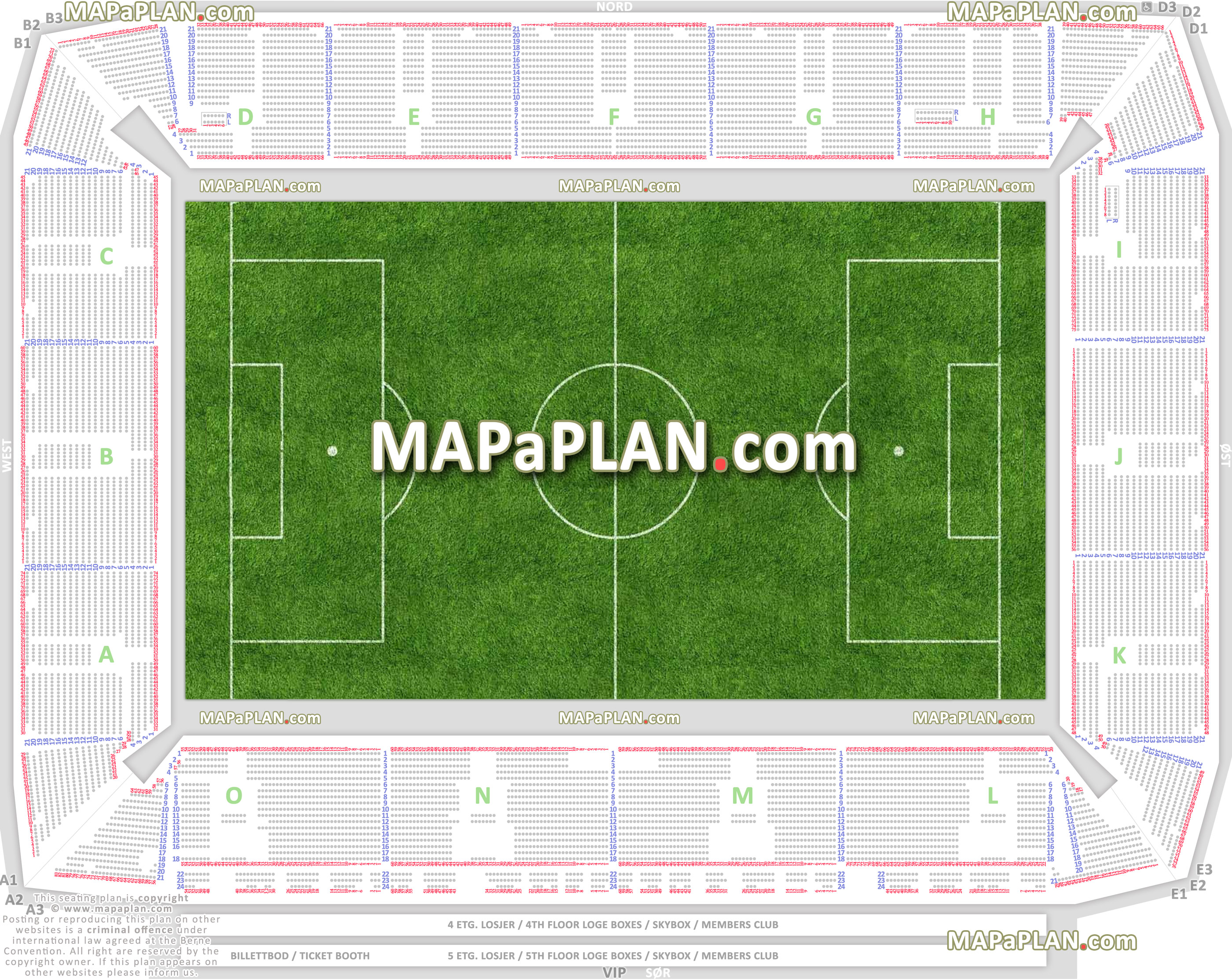 seats rows numbered football game fornebu fotball seteplasser antall rader nummerering baerum felt seksjoner a b c d e f g h i j k l m n o Oslo Telenor Arena seating plan