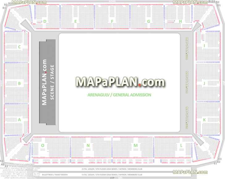 general admission 3d virtual interactive map arena gulv plasser tribune seksjon seter virtuelle interaktiv kart rader Oslo Telenor Arena seating plan