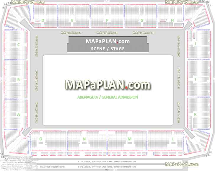 stage layout live show information langside scene oversikt sektion innganger diagram felt tennis hockey Oslo Telenor Arena seating plan