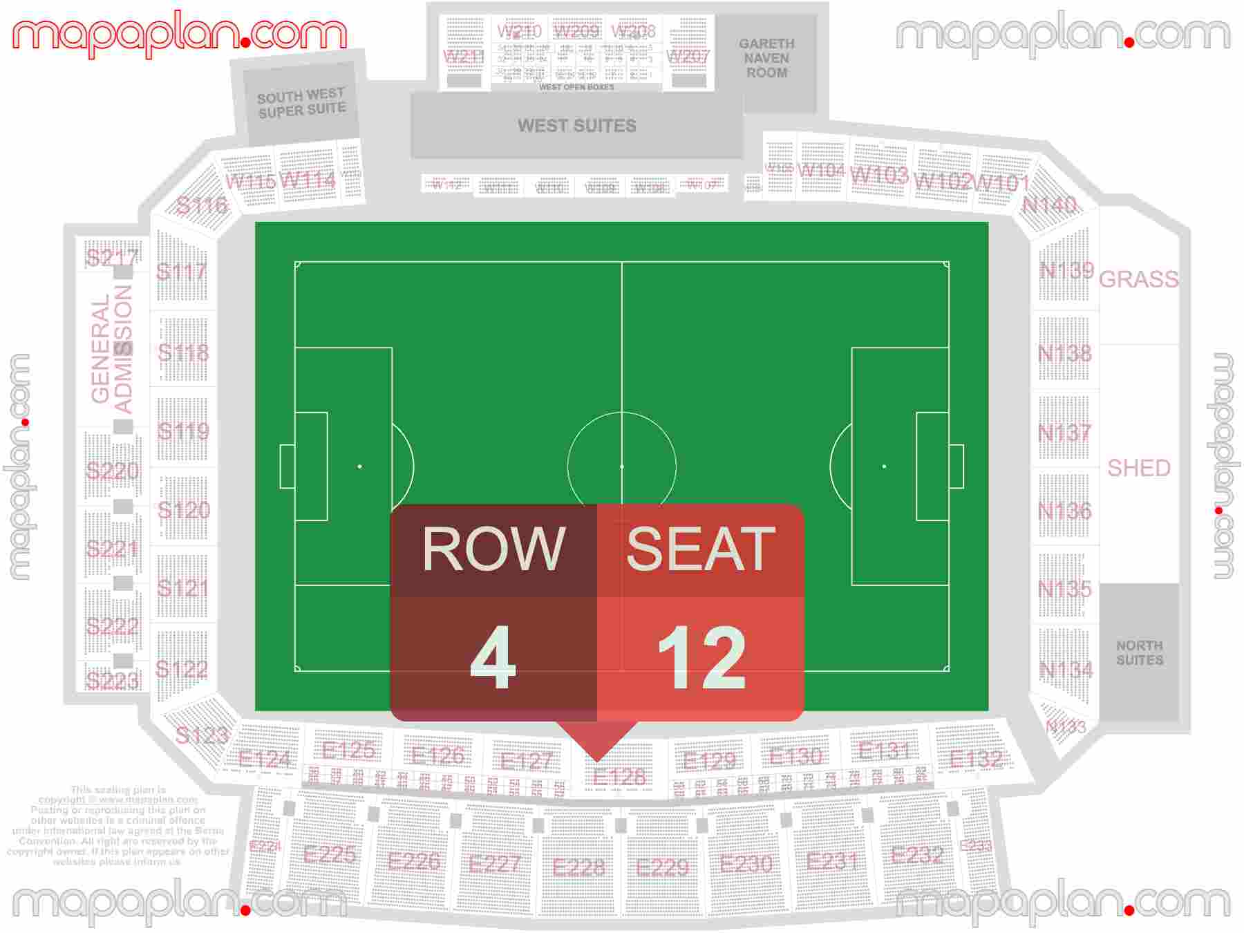 Perth HBF Park Rectangular Stadium seating map Soccer football inside capacity view arrangement plan - Interactive virtual 3d best seats & rows detailed stadium image configuration layout
