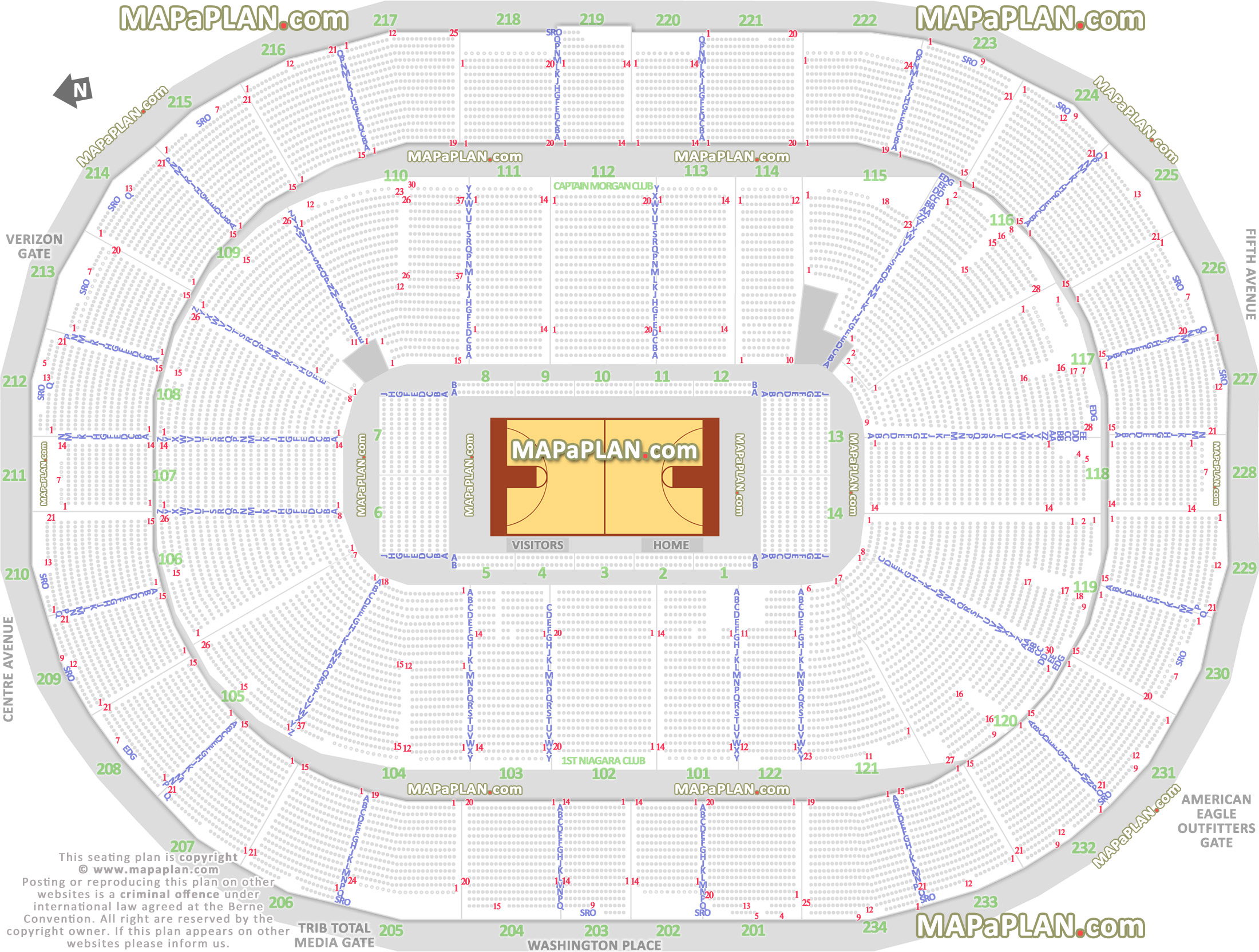 basketball ncaa tournament pitt duquesne university arena court sideline baseline courtside numbered seats Pittsburgh PPG Paints Arena seating chart