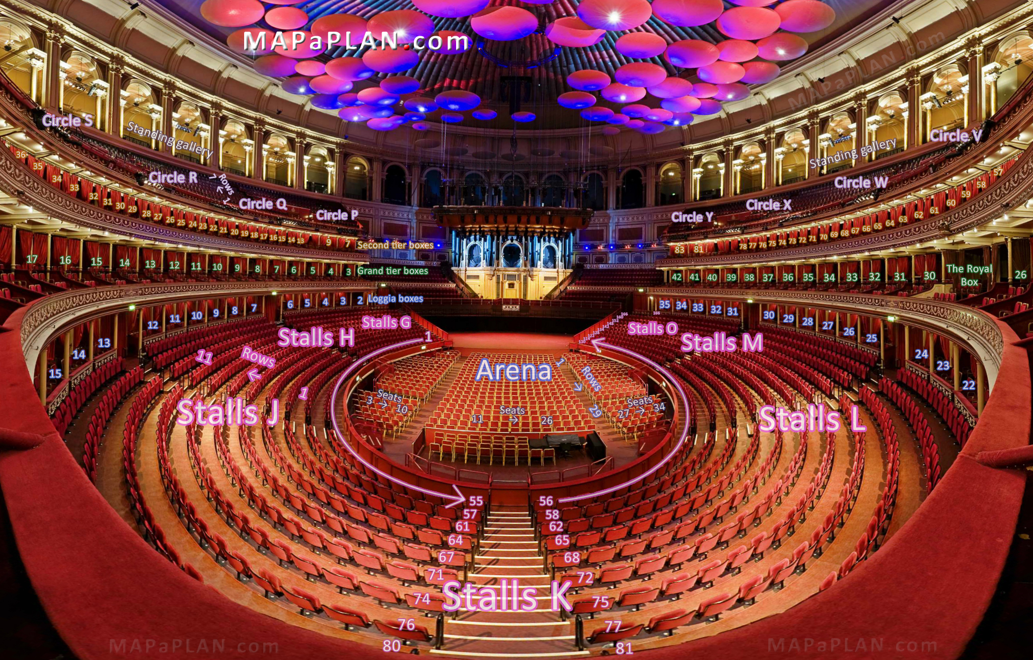 Seating Chart Royal Albert Hall