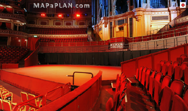 stalls o row 2 side view from premium seats Royal Albert Hall seating plan