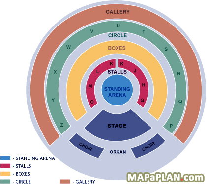 concert general admission unreserved floor standing arena layout Royal Albert Hall seating plan