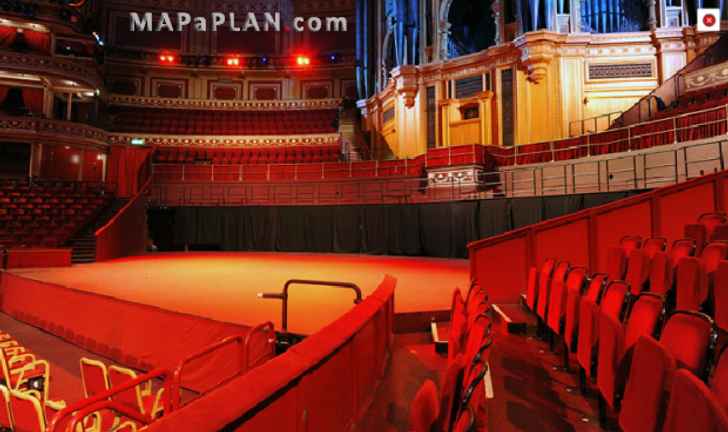 stalls o row 2 side view from premium seats Royal Albert Hall seating plan