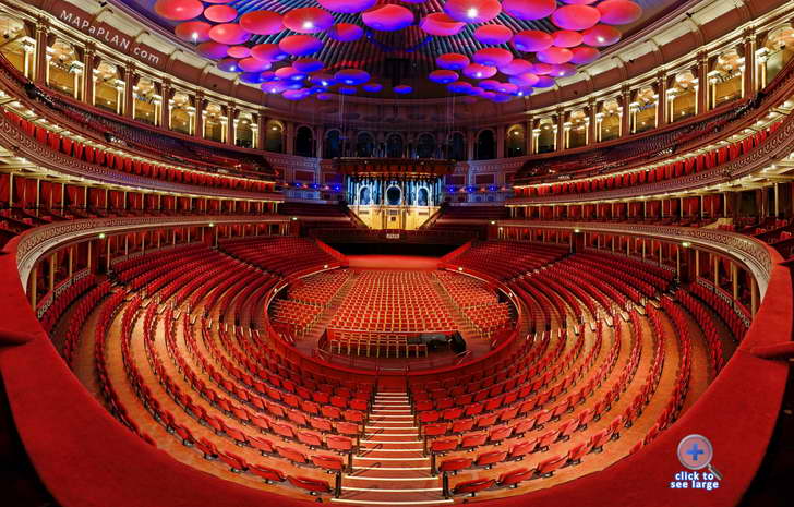 grand tier box 22 vip seat panorama view Royal Albert Hall seating plan