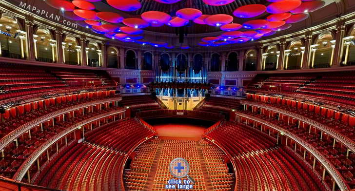 circle u row 4 seat 116 inside view photo Royal Albert Hall seating plan
