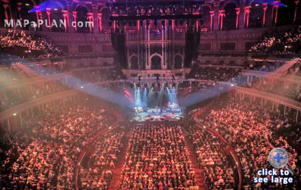 gallery standing tickets view musig gig show review Royal Albert Hall seating plan