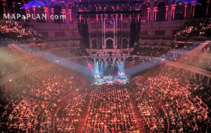 gallery standing tickets view musig gig show review Royal Albert Hall seating plan