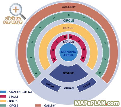 concert general admission unreserved floor standing arena layout Royal Albert Hall seating plan