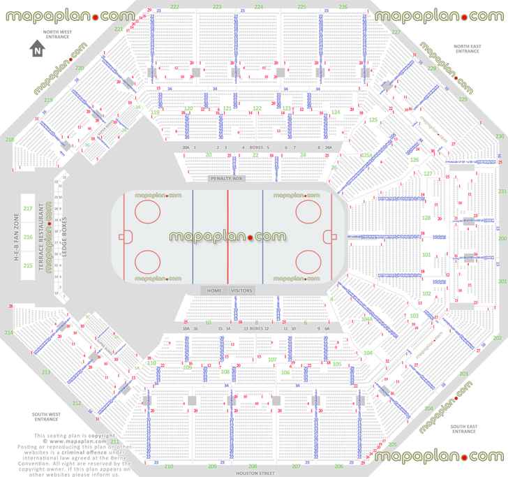 san antonio rampage ahl ice hockey seating map printable layout diagram full exact row numbers plan how seats row charter plaza terrace balcony level San Antonio Frost Bank Center seating chart