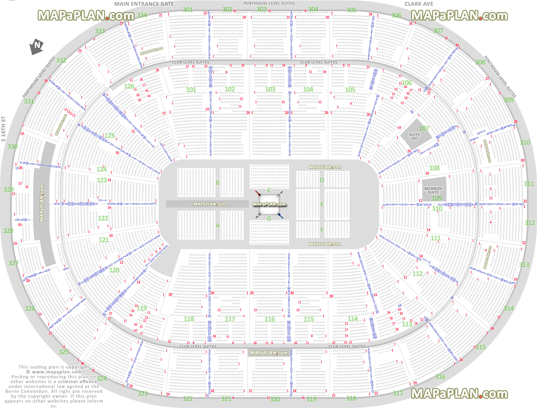 wwe raw smackdown live wrestling boxing match events 360 round ring configuration good bad worst seats executive hospitality rental suites level St. Louis Enterprise Center seating chart