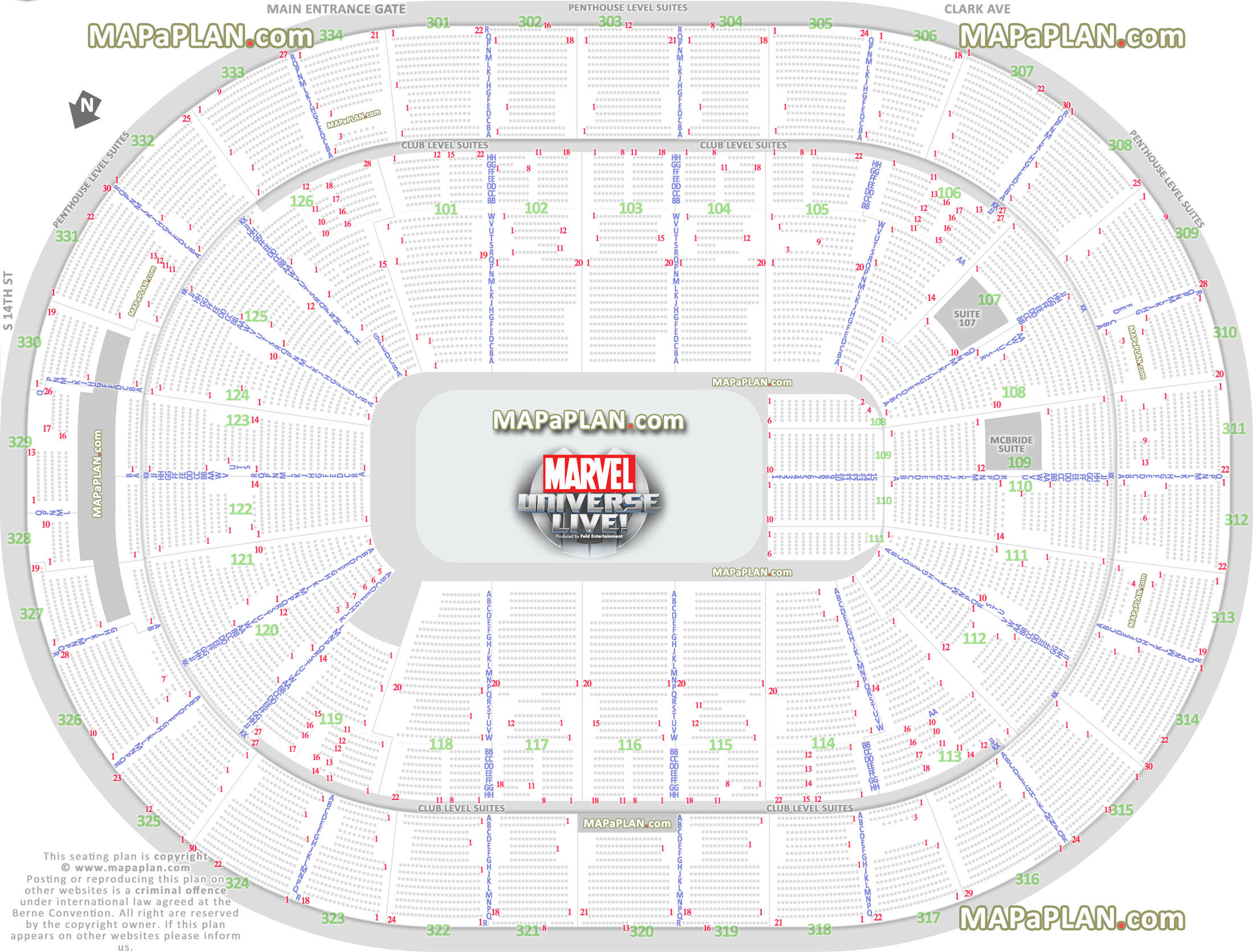 marvel universe live new show interactive balcony best seat selection arrangement review diagram sections 301 302 303 304 305 307 308 309 310 311 312 313 314 315 316 317 318 319 320 321 322 324 326 331 333 334  St. Louis Scottrade Center seating chart