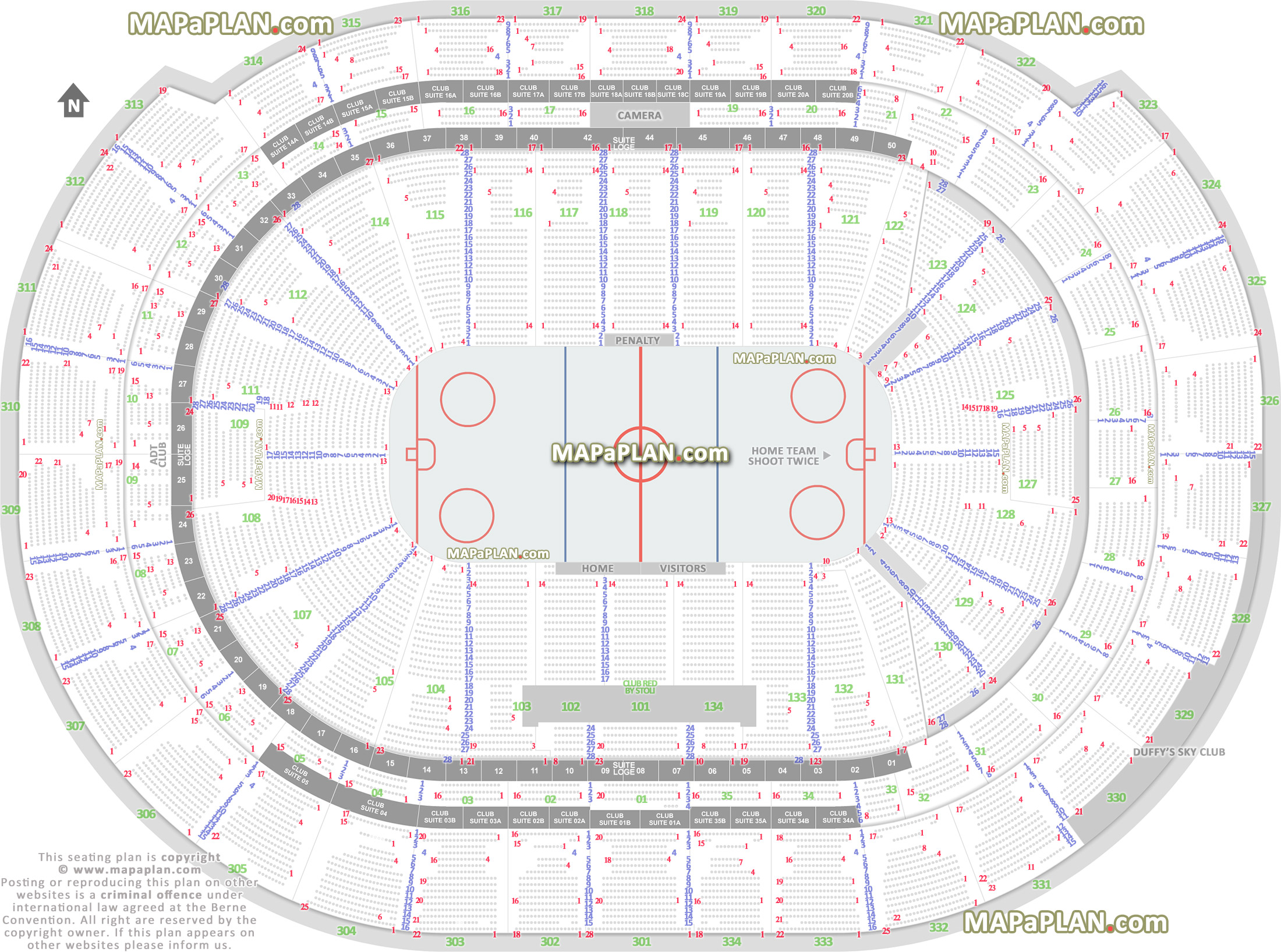 florida panthers new nhl stadium ice hockey rink individual find my seat locator penalty box adt club luxury suites duffys sky area Sunrise FLA Live Arena seating chart