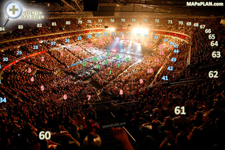 View from Section 60 Row K Seat 188 Virtual interactive inside best seats 3d tour Sydney Allphones Arena seating chart