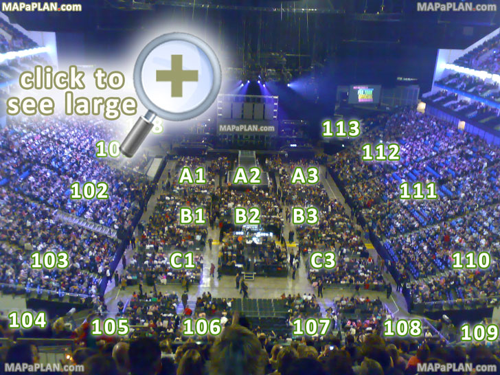 The O2 Arena London seating plan virtual tour with 360 degree panoramic view interactive layout marked up photo
